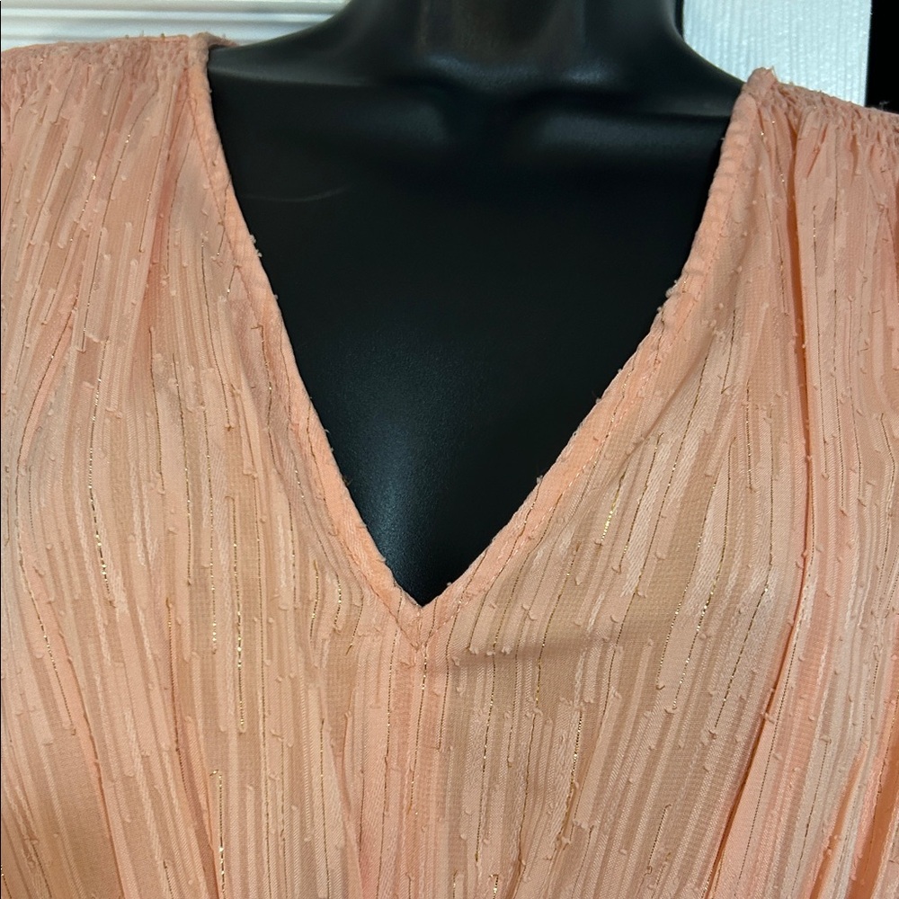 Calvin Klein Elegant Peach Midi Dress - Picture 2 of 4
